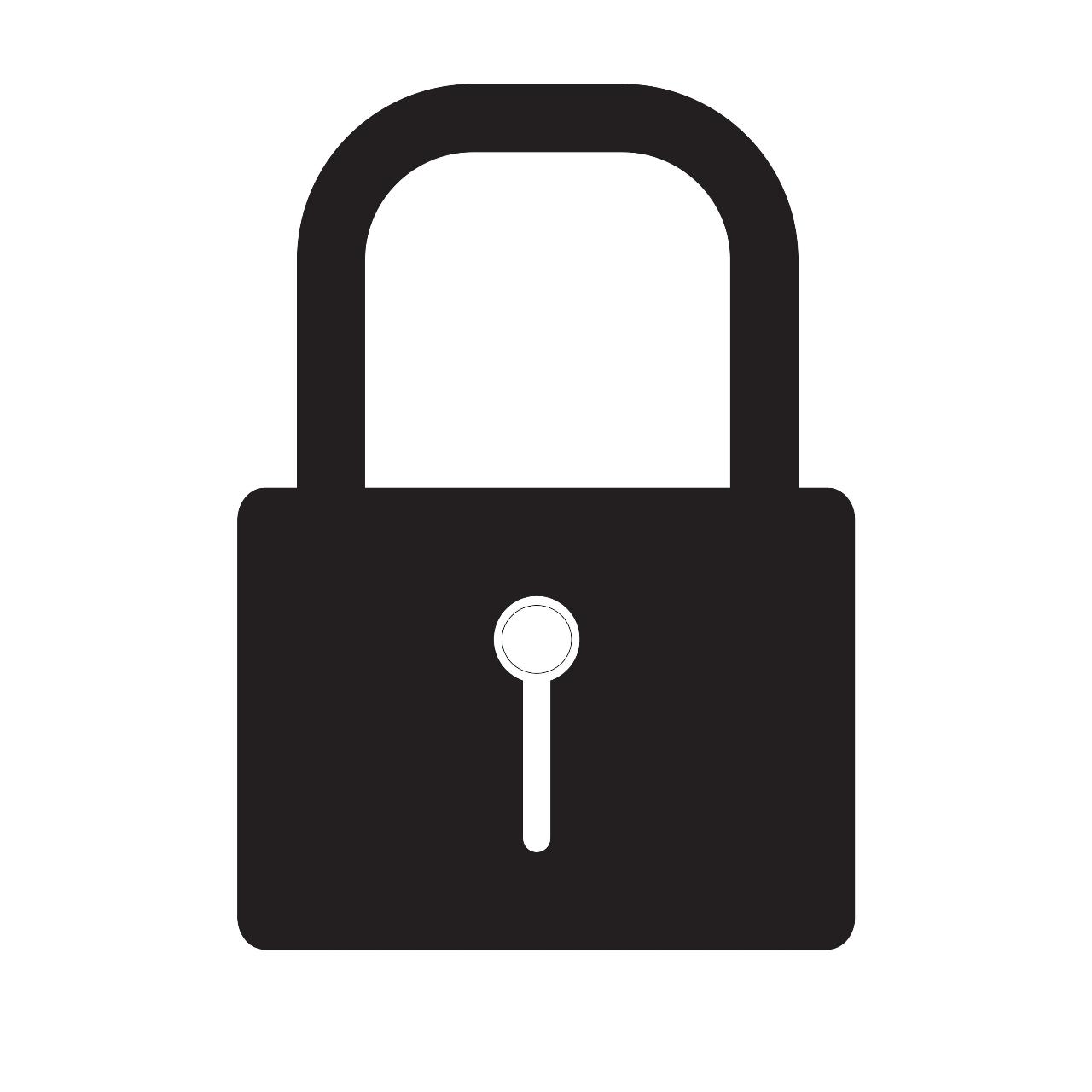 Padlock icon vector symbol EPS design & Images