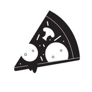 Piece of pizza icon vector – Free EPS & Images