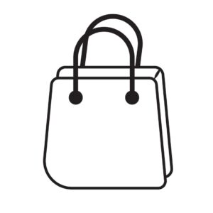 Shopping bag icon vector | Graphics Flat UI Design