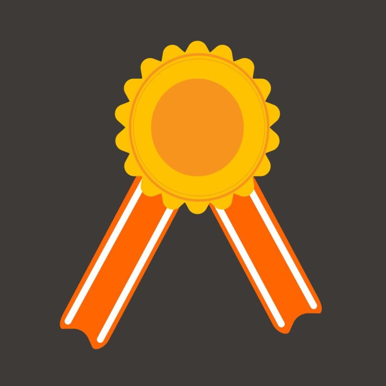 Award ribbon badge icon vector illustration images