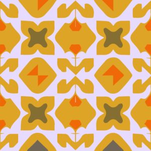 Seamless pattern with colorful abstract geometric shapes vector