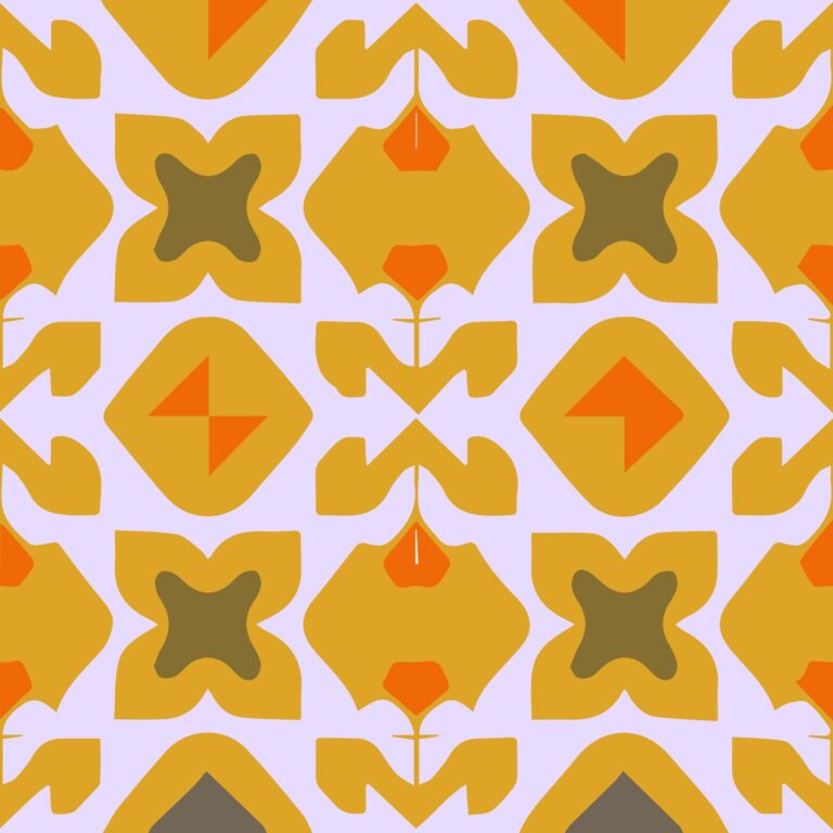 Seamless pattern with colorful abstract geometric shapes vector