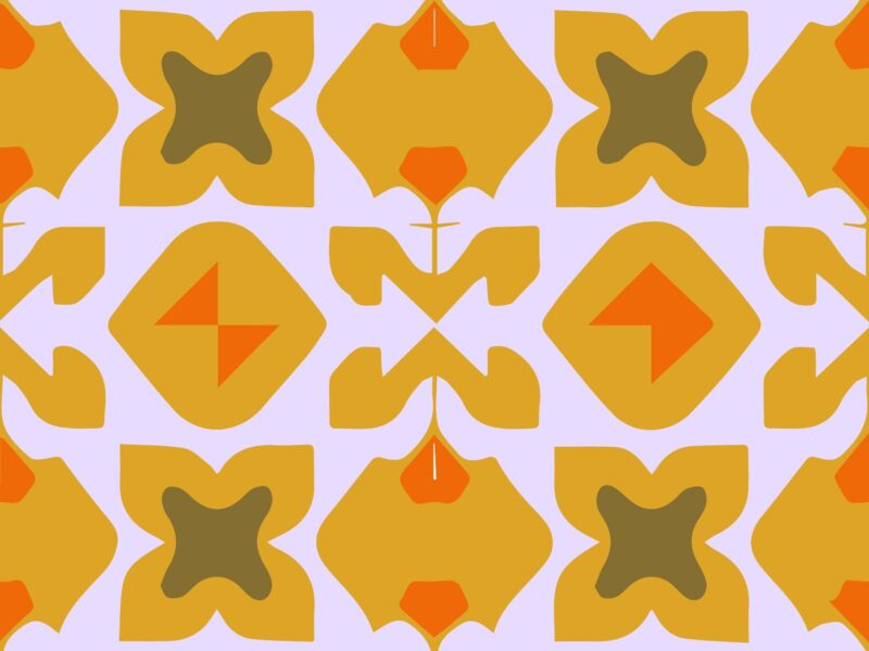 Seamless pattern with colorful abstract geometric shapes vector