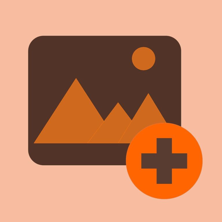 Add photo icon vector – Media Flat UI design in EPS