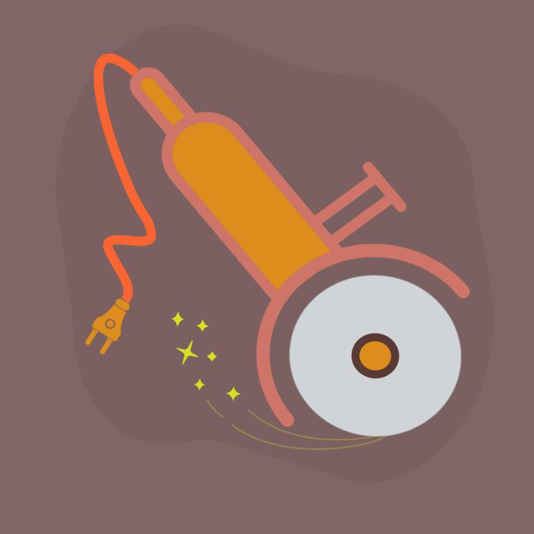 Angle grinding machine icon vector – Construction Images