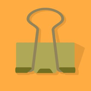 Binder clip icon vector – office illustration images