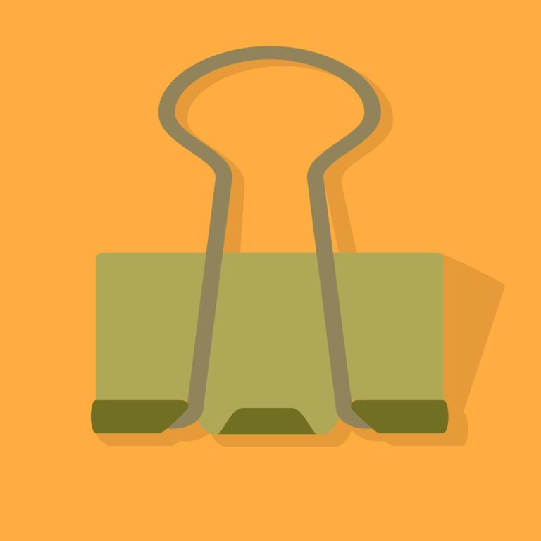 Binder clip icon vector – office illustration images