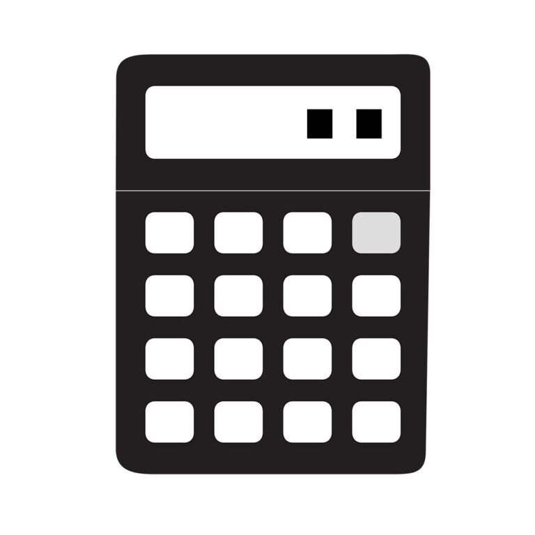 Calculator icon vector | EPS | JPG | SVG