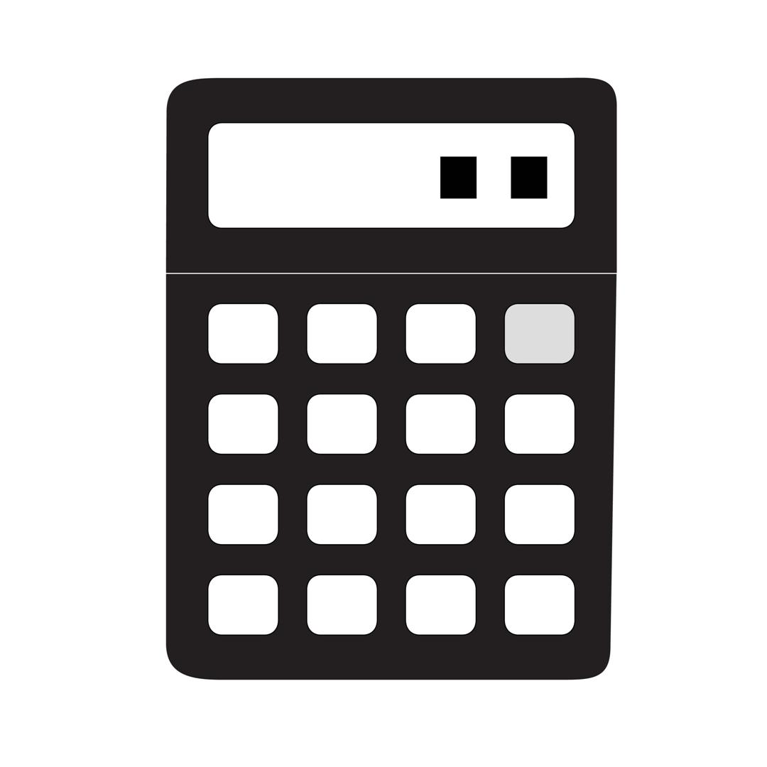 Calculator icon vector | EPS | JPG | SVG