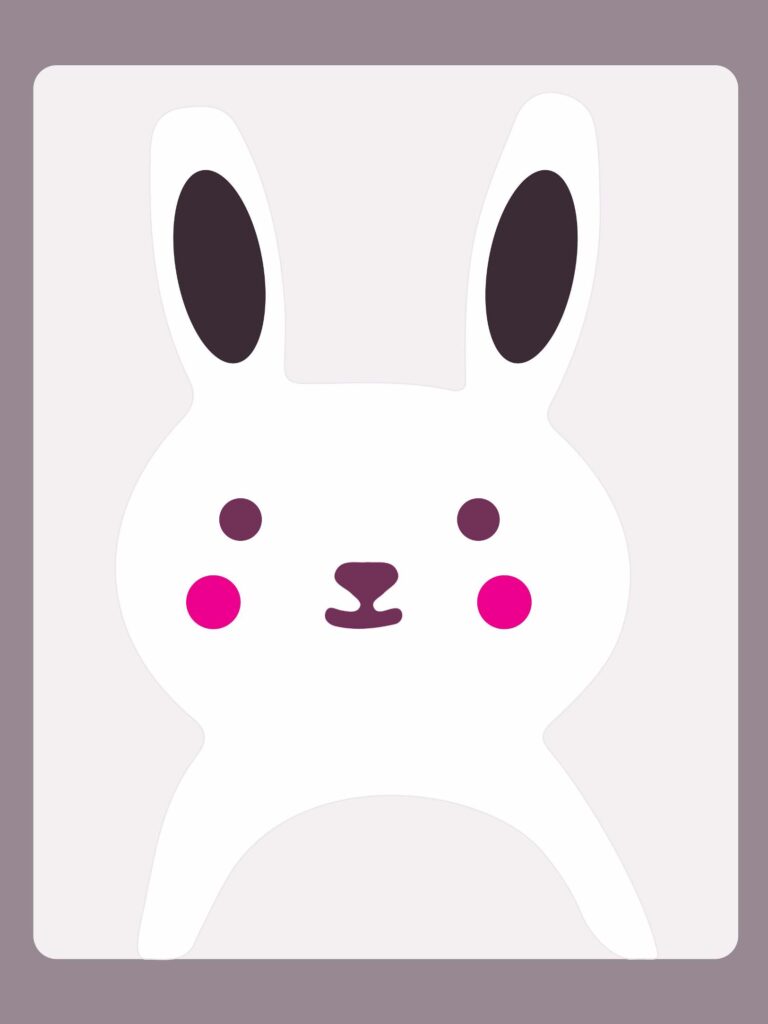 Cute Easter bunny vector design in EPS