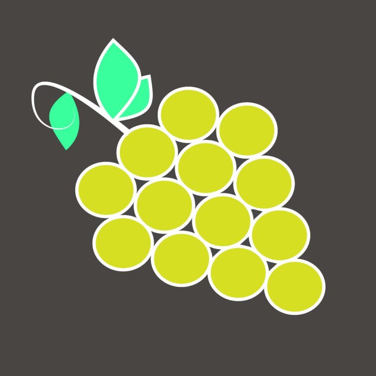 Fresh Grapes icon vector in EPS design file