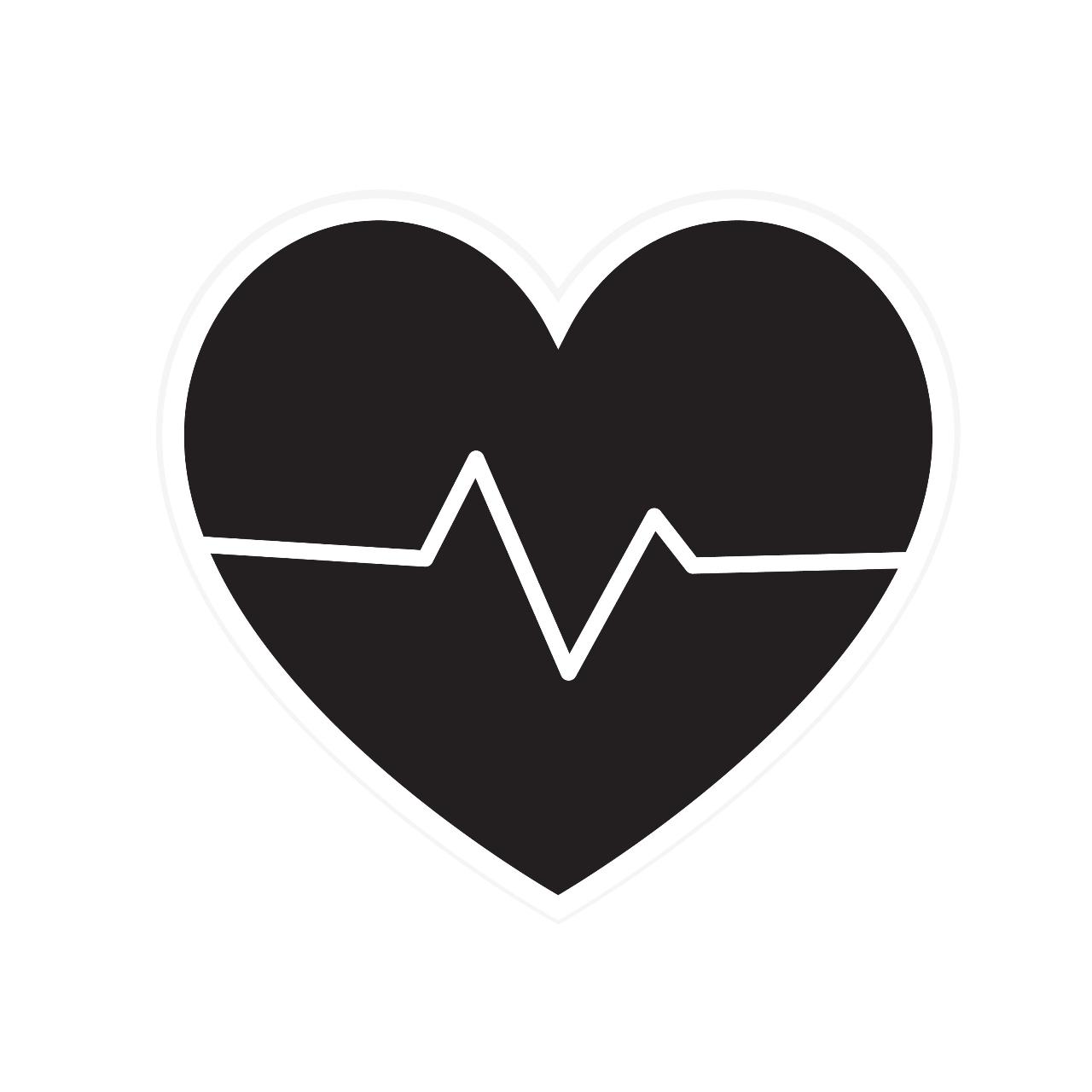 Heartbeat cardiogram icon vector | EPS, JPG, SVG