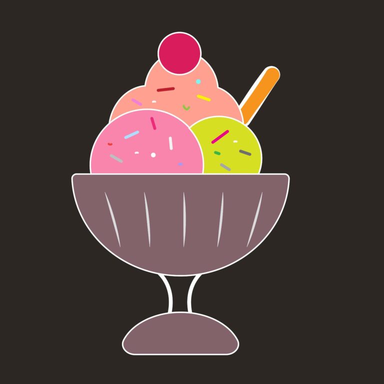 Ice cream icon vector graphical design in EPS