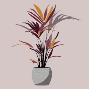 Palm tree pot vector illustration design in EPS