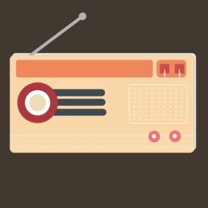 Retro radio icon vector graphical design in eps