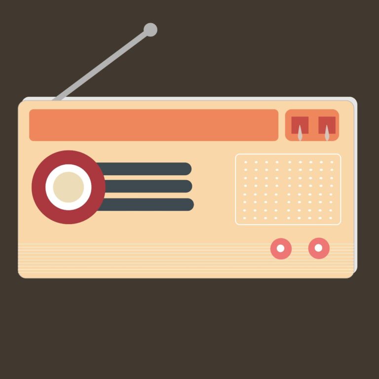 Retro radio icon vector graphical design in eps