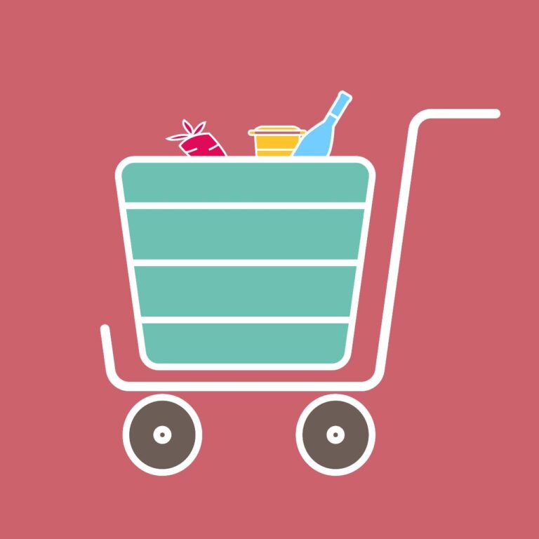 Shopping trolly icon vector – Graphics & Images