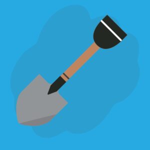Shovel icon vector – Sign & Symbol Images
