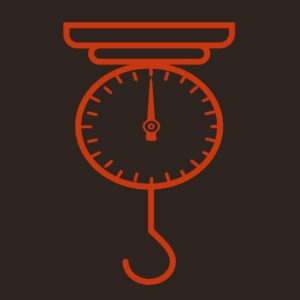 Spring scale icon vector – Balance Design in EPS