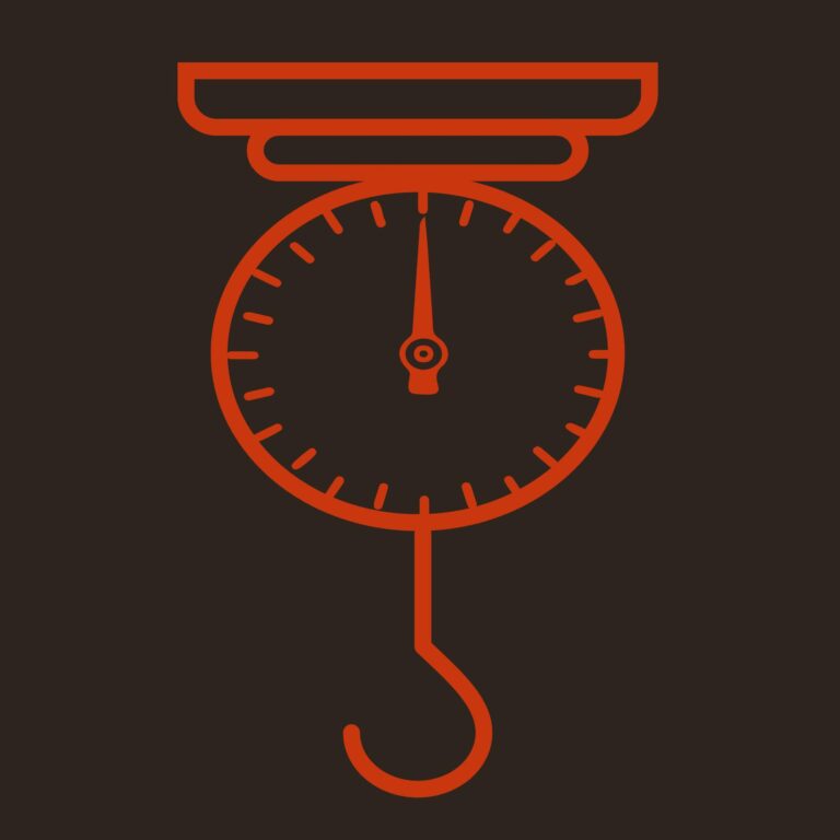 Spring scale icon vector – Balance Design in EPS