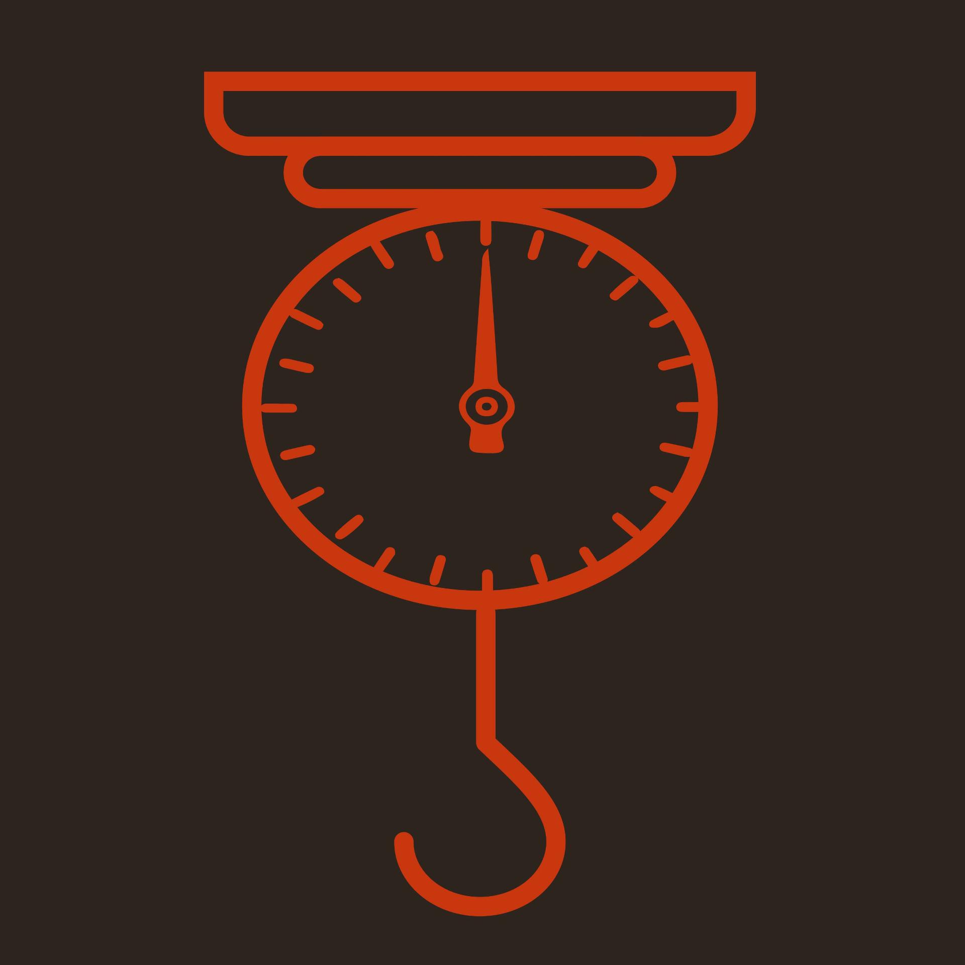 Spring scale icon vector – Balance Design in EPS