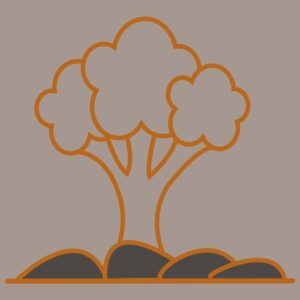Tree icon vector and illustration graphics image