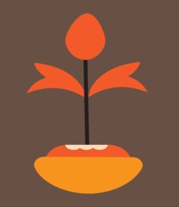 Ancient flower pot illustration vector