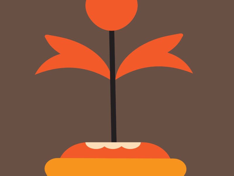 Ancient flower pot illustration vector